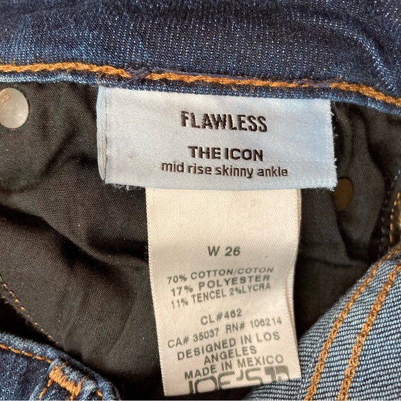 Joe’s Flawless The Icon Mid Rise Skinny Ankle Jeans 26 - Picture 4 of 7